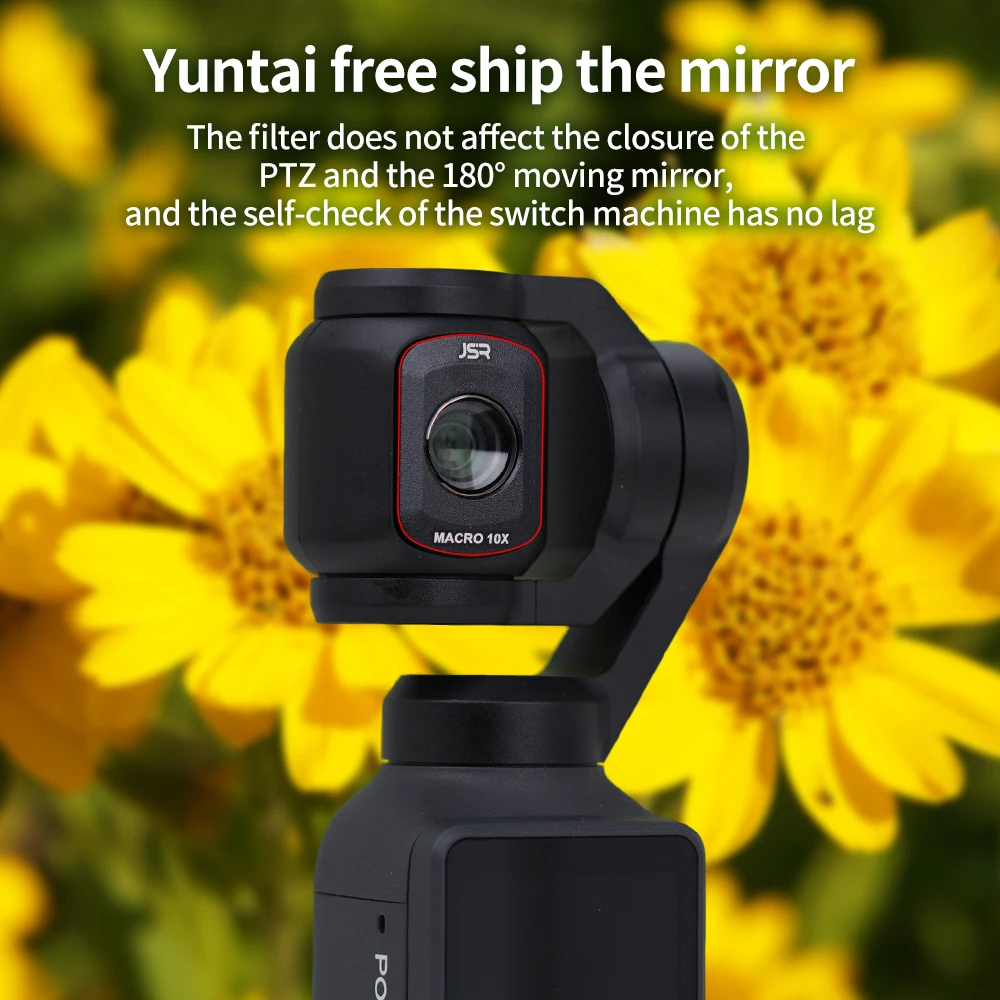 Фото Подходит для DJI Pocket4: фильтр, 10-кратный макрообъектив, увеличительная линза, аксессуары для микросъемки. №3