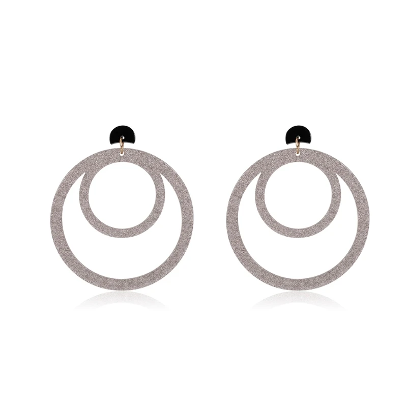 

Women Jewelry Earrings Acrylic Ring Dangle Ethnic Fashion Girls Vintage Pendant