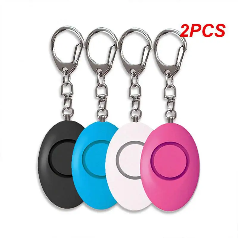 

2PCS Self Defense Alarm 120dB Egg Shape Girl Women Security Alert Personal Safety Scream Loud Keychain Emergency