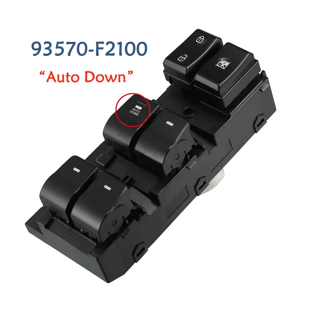 

93570-F2100 93570-F2000 для Hyundai Elantra 2017 2018 2019 2020, электрический главный переключатель управления стеклоподъемником, кнопка регулятора