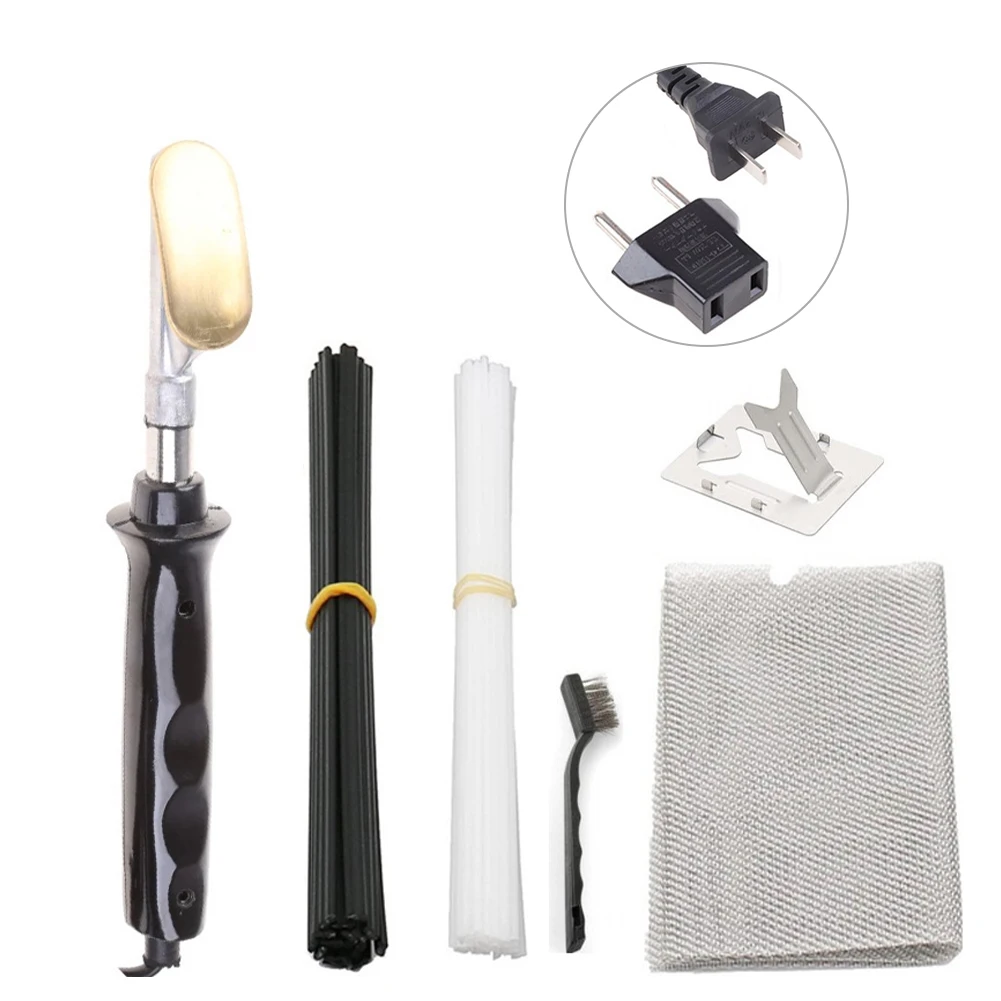 

220V Welding Kit For Bumper With Soldering Iron Welding Rod Wire Mesh Brush Auto Repairing Tools Arts Crafts DIY Tools