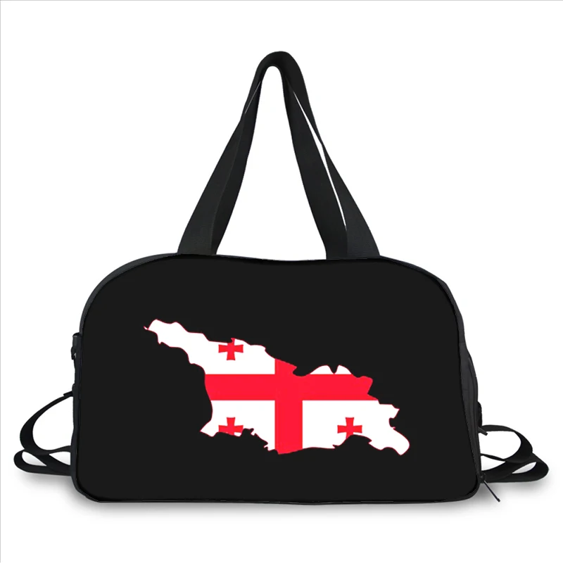 Georgia flag 3D printing fashion trend portable large capacity multi-function messenger bag travel bag