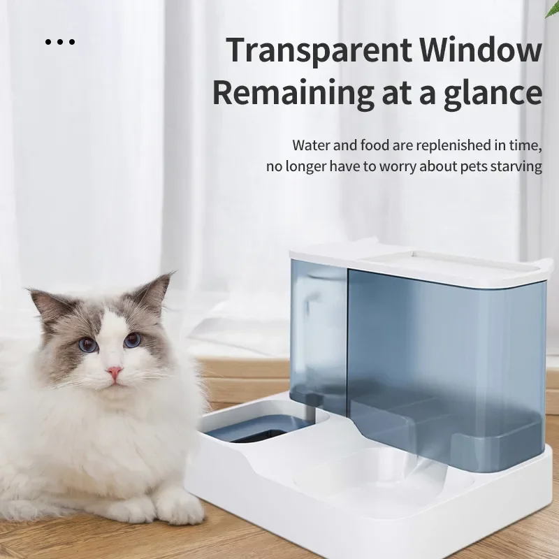 

3.8 L Pet Automatic Feeding Bowls No Electricity Cat Automatic Feeder Large Capacity Food Water Dispenser for cat dog Pet Bowls