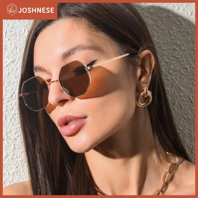 

Солнцезащитные очки, металлические Восьмиугольные затемненные очки, очки, индивидуальные поляризационные солнцезащитные очки, роскошные брендовые солнцезащитные очки Uv400