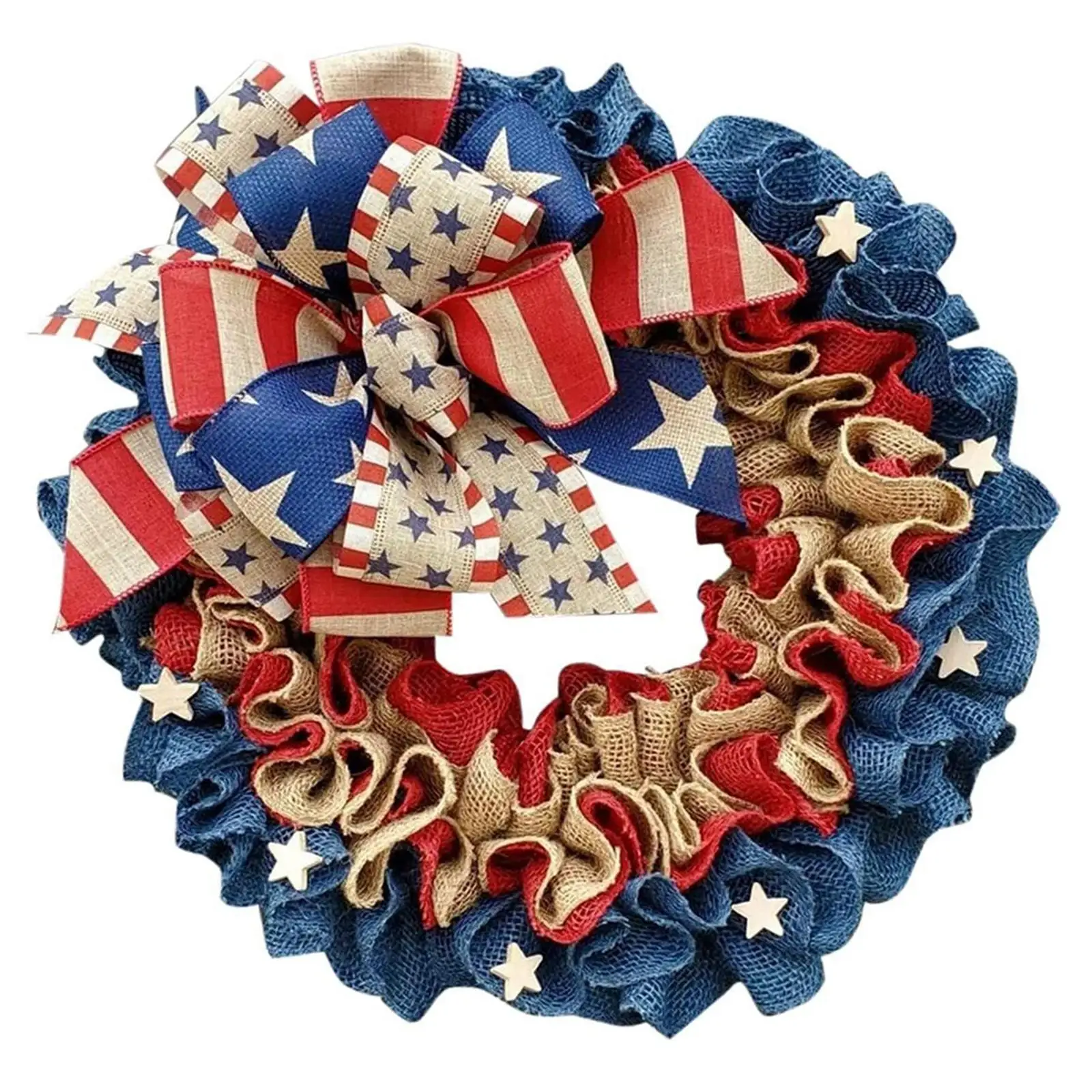 

Искусственный венок на переднюю дверь, стена, День Независимости, цветочное окно для бара, клуба