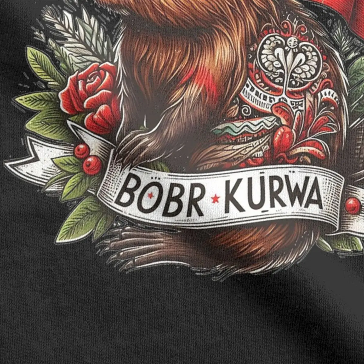 Футболка Bobr Kurwa Beaver Polish Мужская забавная хлопковая тенниска с круглым вырезом