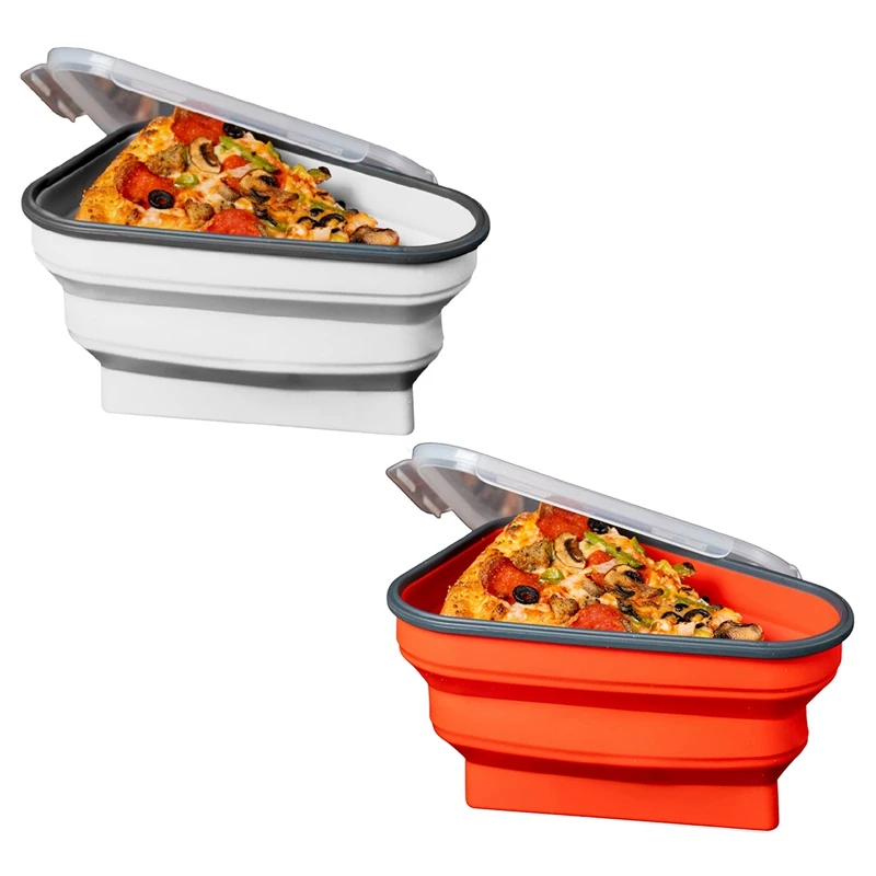 

Упаковка для пиццы, многоразовый контейнер для хранения пиццы с 5 микроволновыми сервировочными лотками, регулируемый контейнер для пиццы