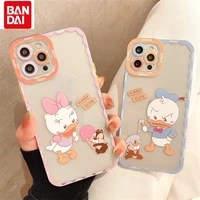 bandai donald duck daisy for iphone13 13 pro 13 pro max transparent soft case cover iphone 12 12 pro12 pro max cartoon case