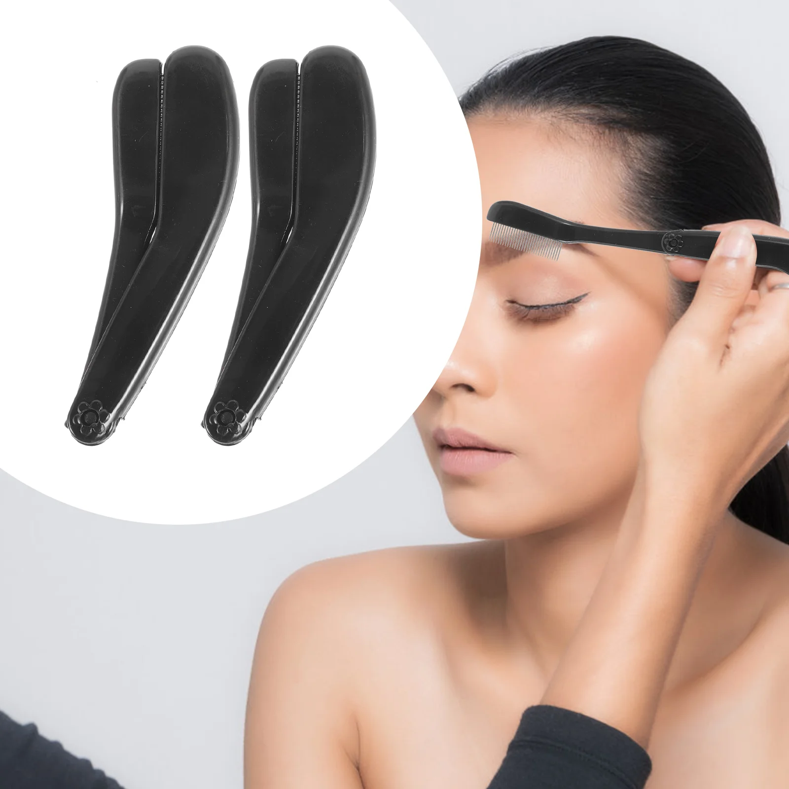 

2Pcs Women Makeup Tools Eyebrow Eyelash Combs Eyelash Separating Combs Women Makeup Tools