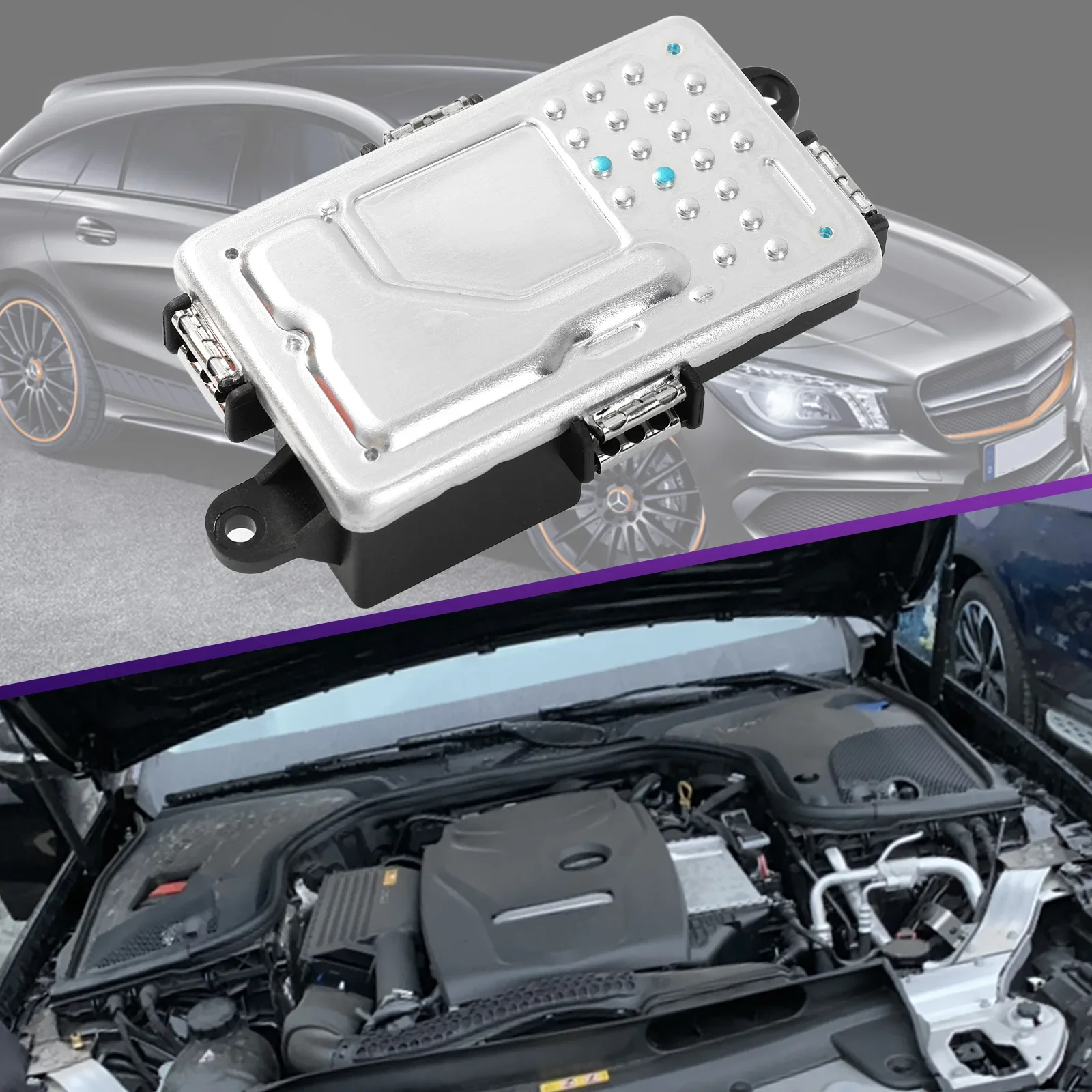 Резистор вентилятора отопителя для Mercedes-Benz C-Class W204 S204 CLS C218 X218 E-Class W212 A207 S212 973-107 A