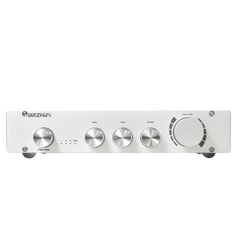 BRZHIFI L1 Preamplifier Audio Amplifier Dual Op Amp Hifi Category A Amp Bluetooth Treble Bass Independent Tone Control
