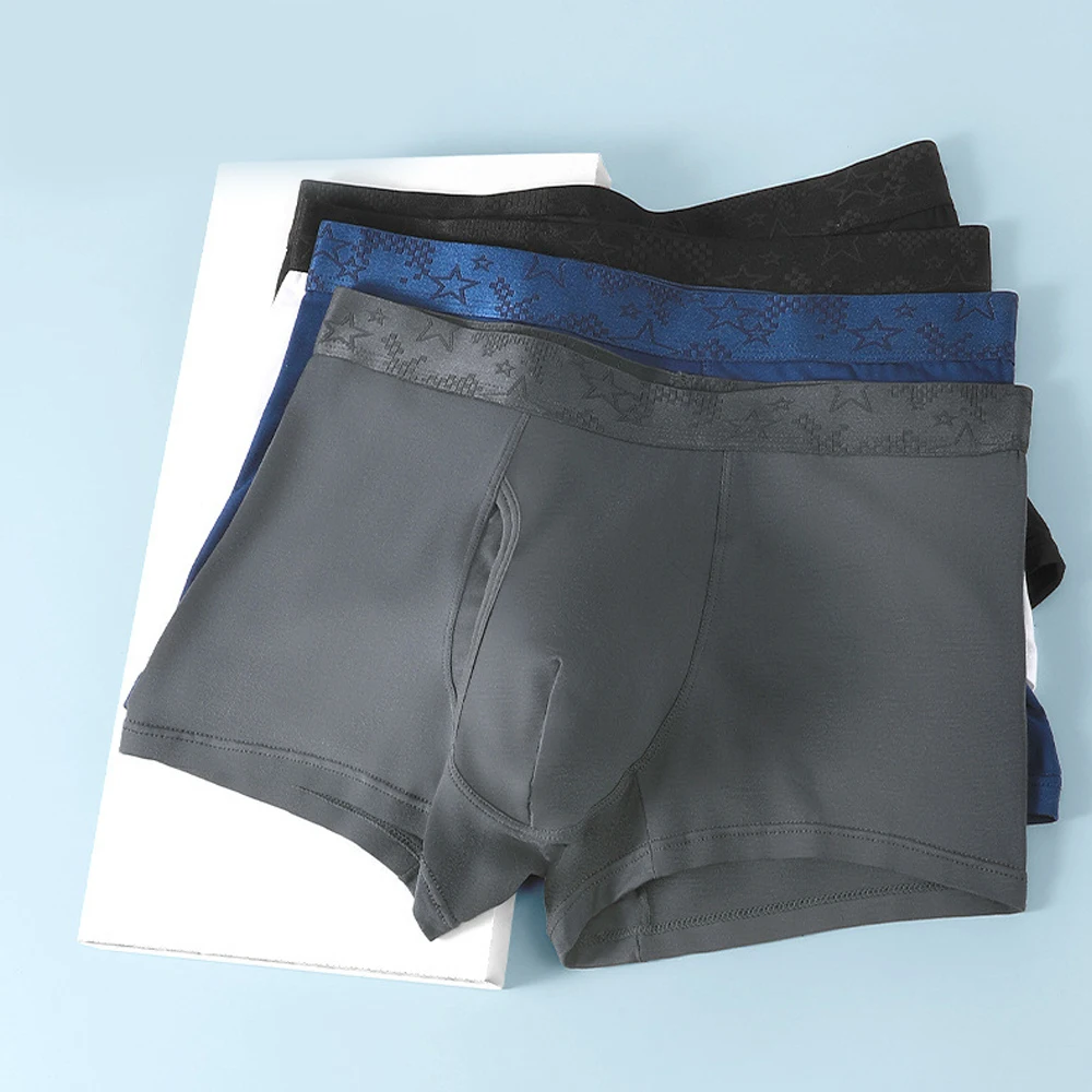 Мужские трусы-боксеры сексуальное нижнее белье для геев дышащие мужские