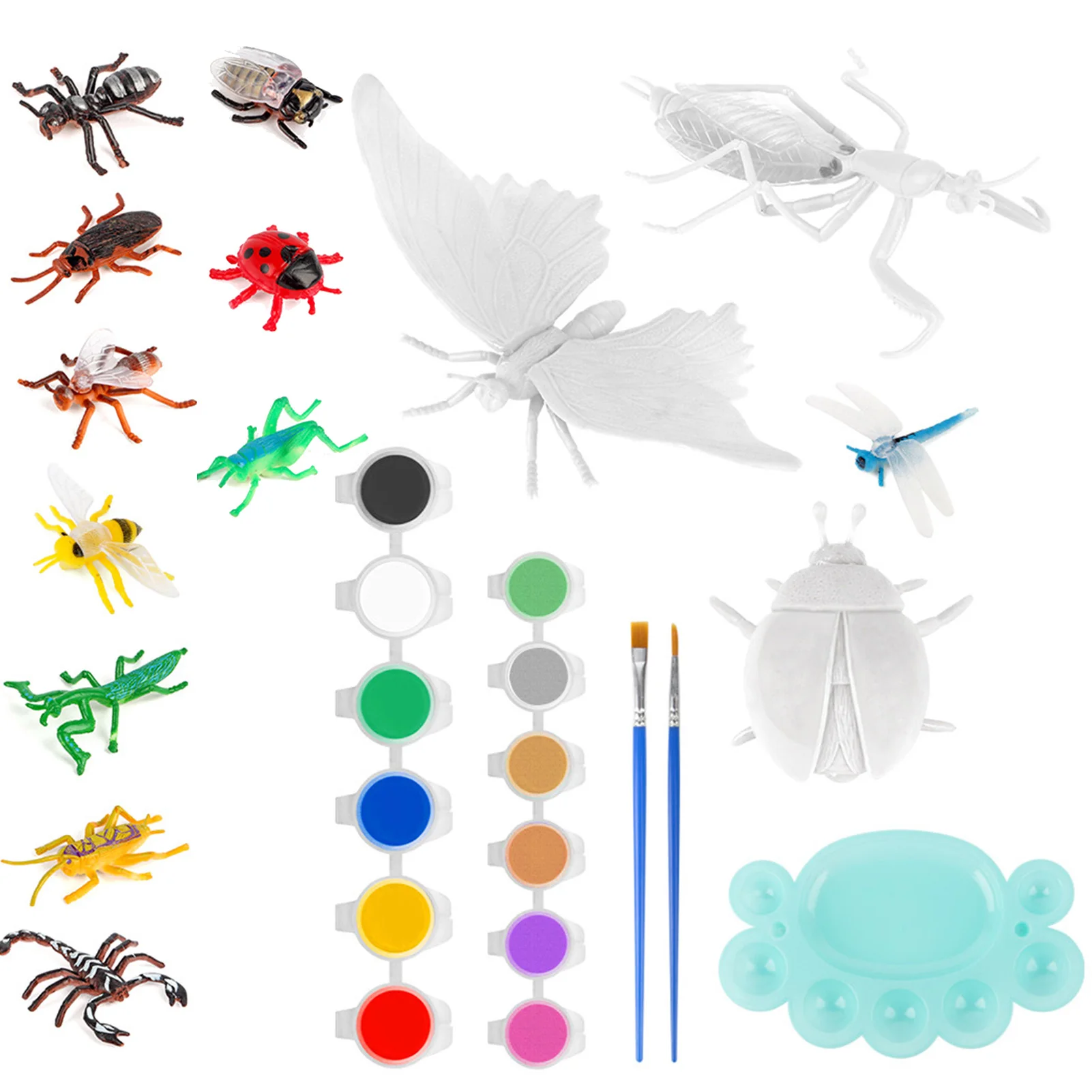 

Craft Drawing Kit For Kids Children DIY Painting Kit Animal Graffiti Painting Toy Set For Boys And Girls Water-Based Safe Paints