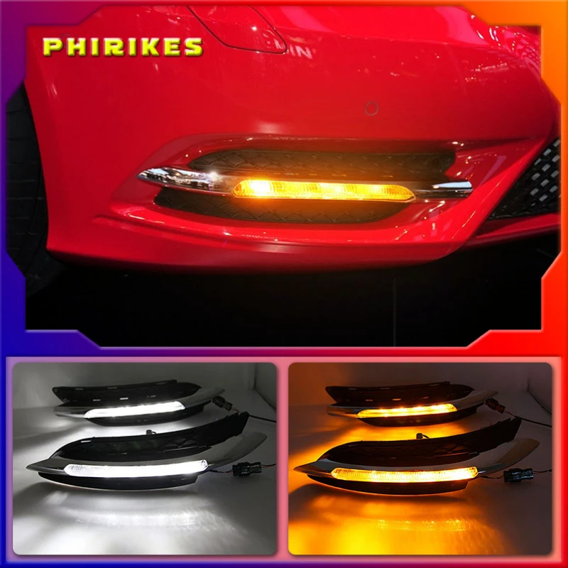 

Car For Mercedes Benz W246 B class B180 B200 2011-2014 LED DRL Daytime Running light With Yellow Turn Signal Function