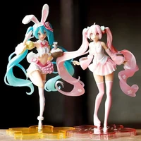 2022 new anime hatsune miku cute kawaii virtual singer miku manga figurines 22cm anime kawaii doll model collectible toys doll