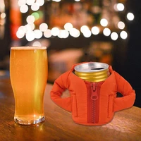 cola bottle insulation cover zipper jacket shape creative keeping cool beer beverage can holder party funny gifts 2022 new