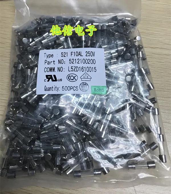 

free shipping 5X20mm 10A F10A 250V 100 10PCS
