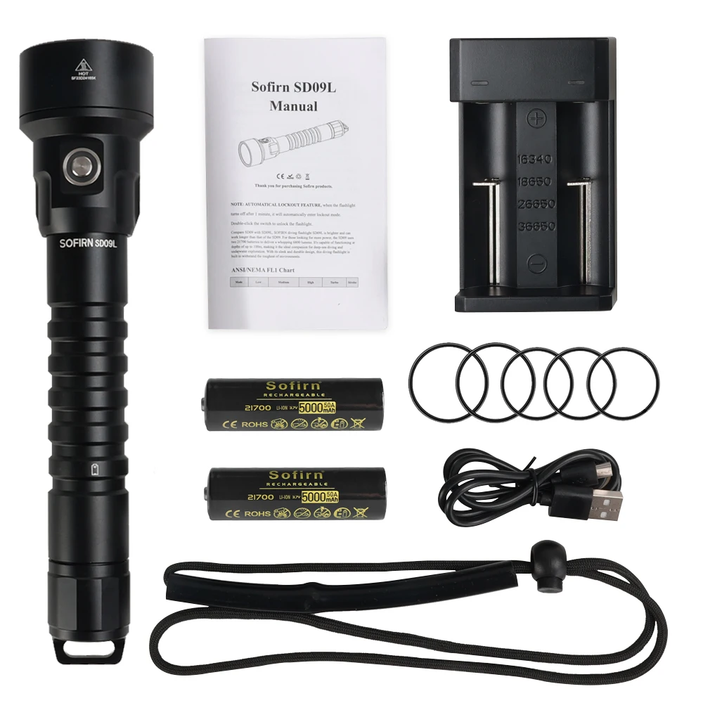 

Sofirn SD09L фонарь для дайвинга 6800 лм