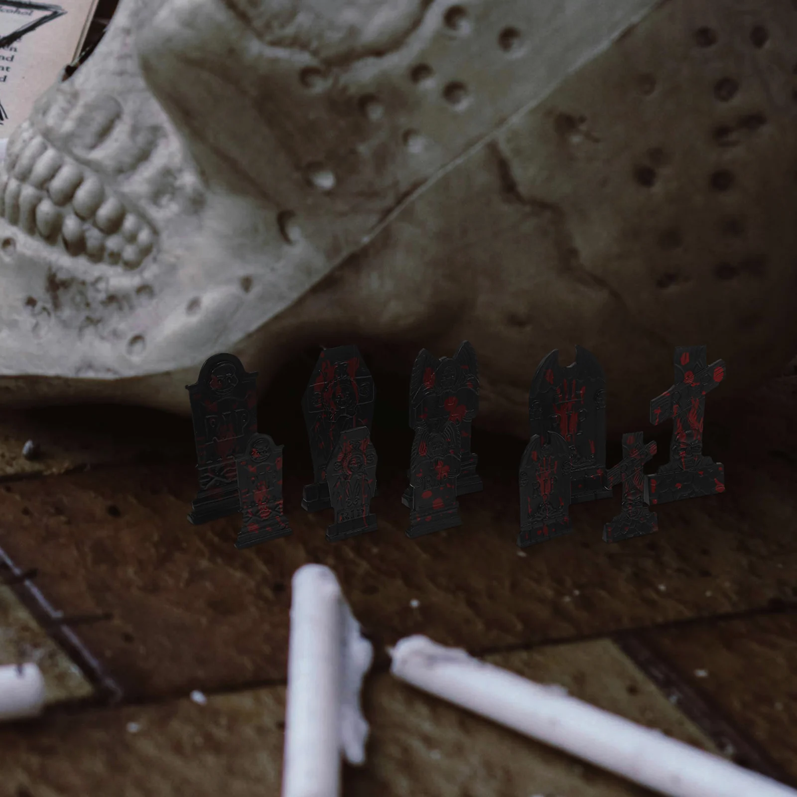 10 шт. череп надгробие украшение Хэллоуин модель кладбище надувной