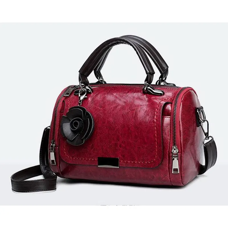 

Новинка 2023, Сумка с подвеской в виде цветов, женские модные бостонские сумки, сумка на одно плечо, женская сумка через плечо, сумка-мессенджер из полиуретана