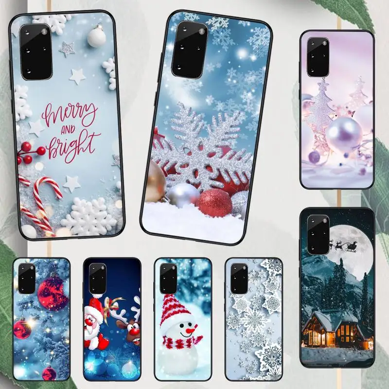 

merry christmas snowflake year gift Phone Case For Samsung galaxy A S note 22 52 21 20 53 51 71 12 13 10 32 50 fe ultra plus
