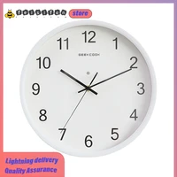 high quality 12 inches simple modern metal luminous wall clock quartz metal round led night wall clock home room decoration