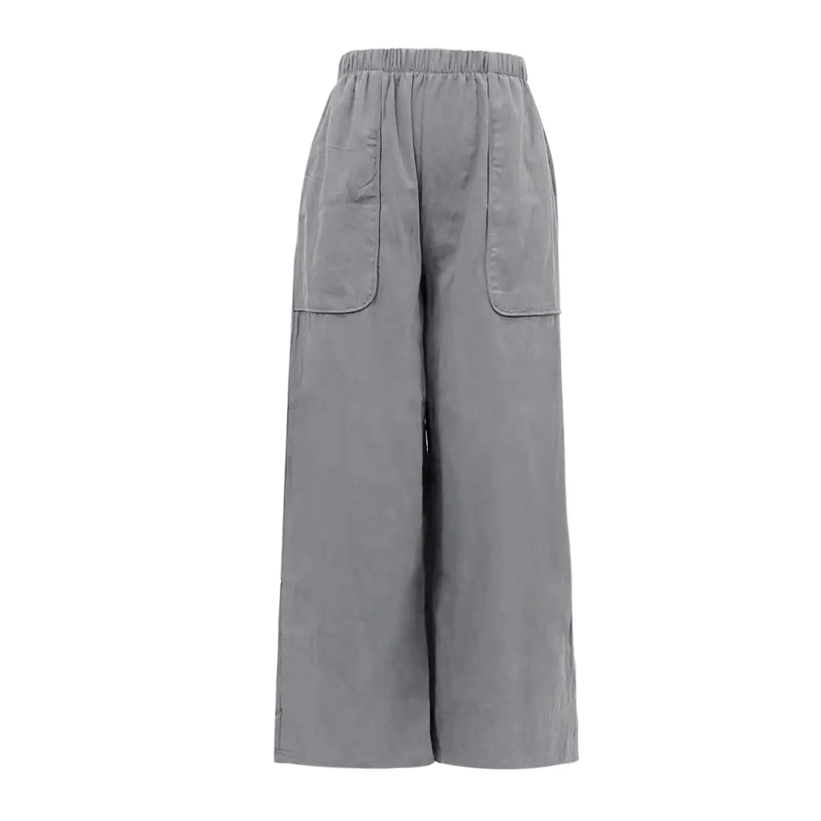 

Women's Bagged Cotton And Linen Long Pants Wide Leg Pants Medium Waist Casual Stretch Dress Pants for Women Business Casual