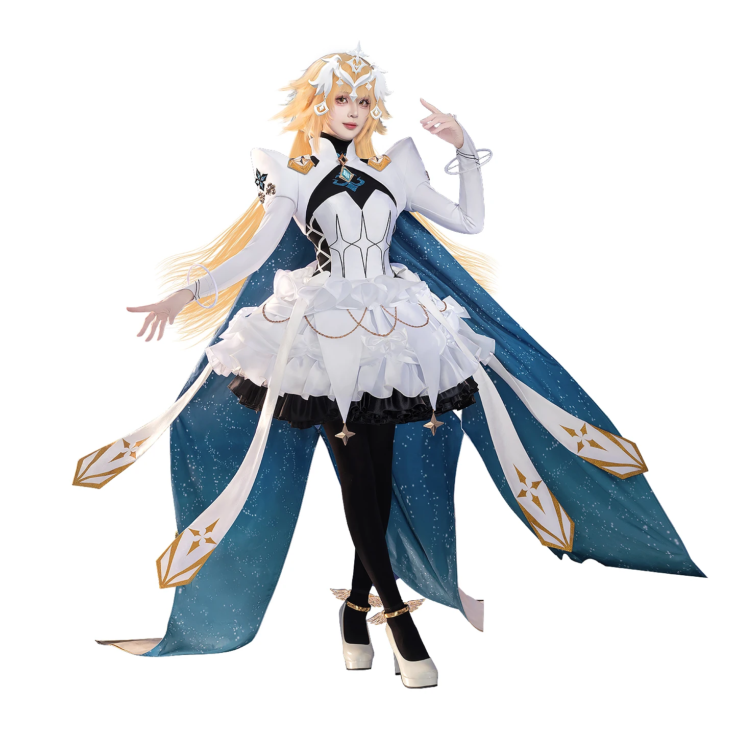 Irelia H Store FGO Косплей FateGrand Order Жанна д'Арк Косплей Костюм ангел Джинна д'Арк сцена 3, платье, костюмы на Хэллоуин для женщин (art.: 3920d3adbd4e0) - 3920d3adbd4e0
