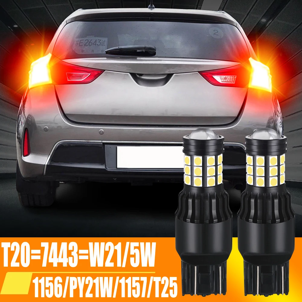 

2X T20 7443 W21/5W 1156 BA15S 1157 BAY15D LED Car Canbus Bulbs For AUDI A3 8P 8L 8V A4 B6 B7 B8 Auto Turn Signal Light White Red