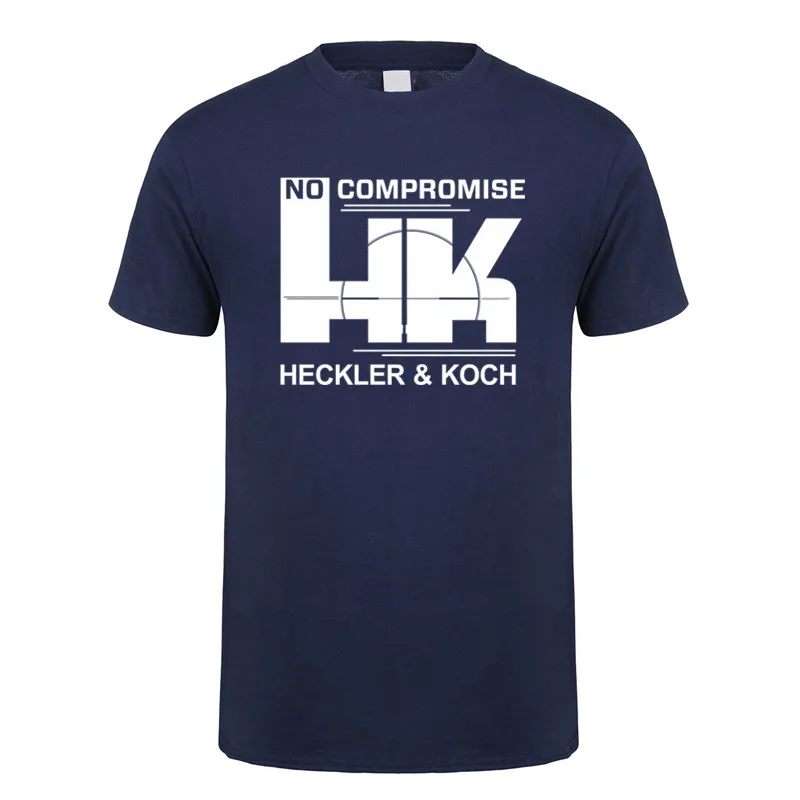 Футболка Heckler &amp Koch HK No компромисс мужская летняя хлопковая Повседневная