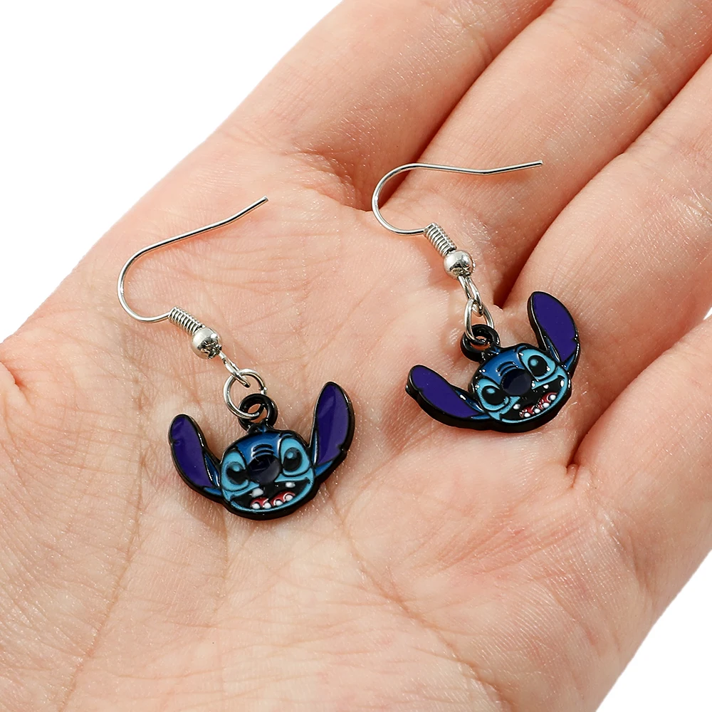Новые серьги Disney Stitch милые с изображением инопланетянина креативные необычные