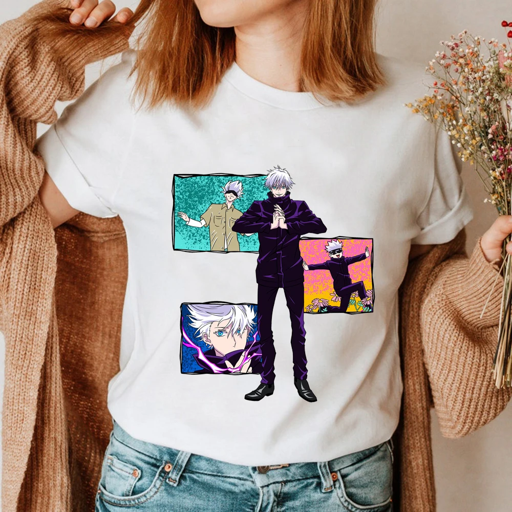 

Anime Kaisen Satoru Gojo Tees Shirt Printed T-Shirt Men Women