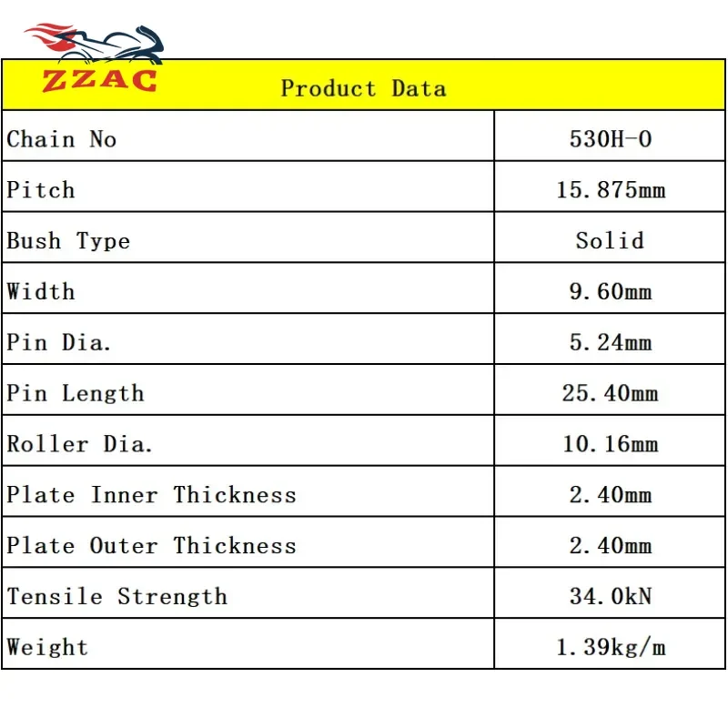 Цепи SFR 530H 120 звеньев высококачественные уплотнительные кольца сальники
