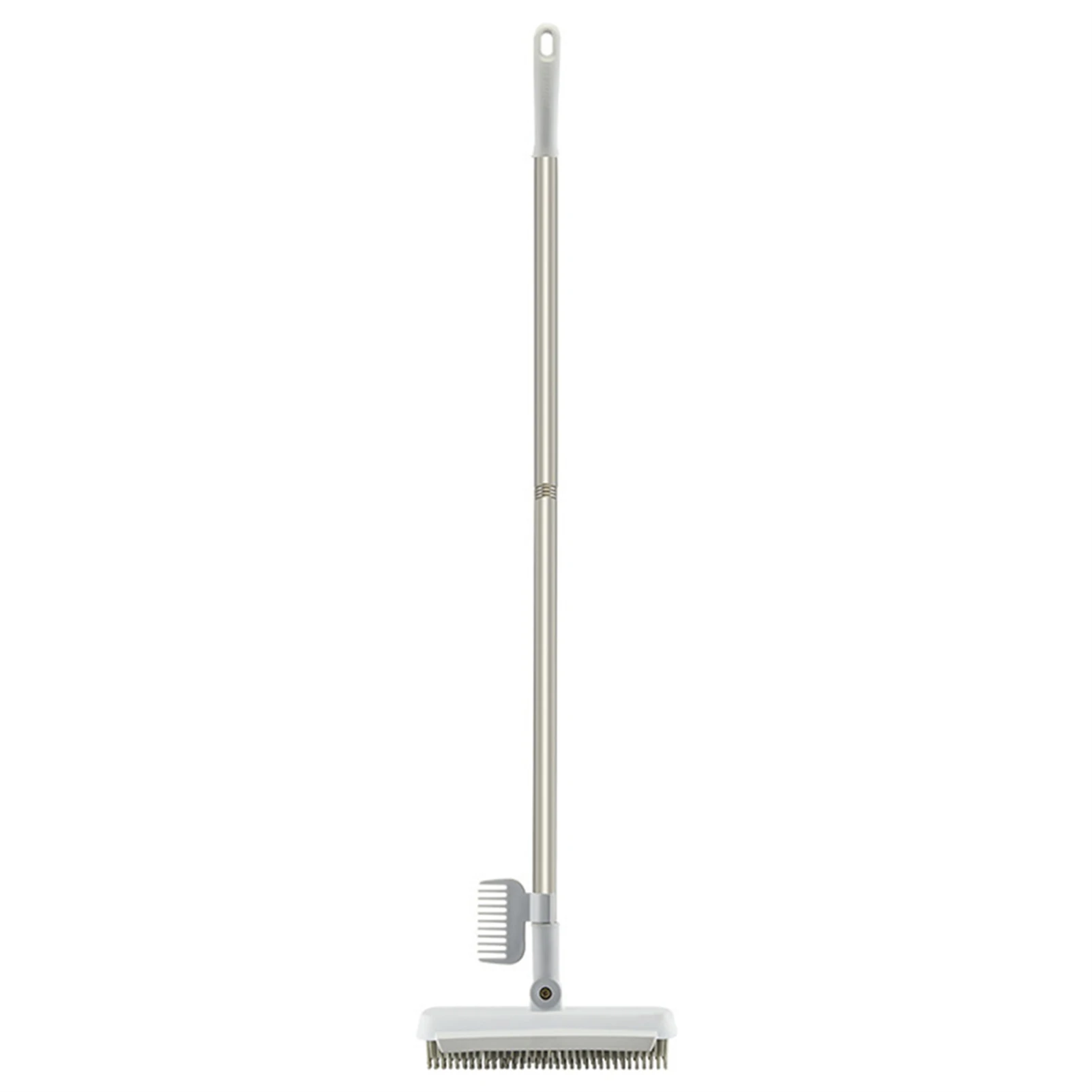 

2-in-1 Floor Cleaning Brush with Long Handle Adjustable Broom Brush for Restroom Kitchen Patio Wall DCS