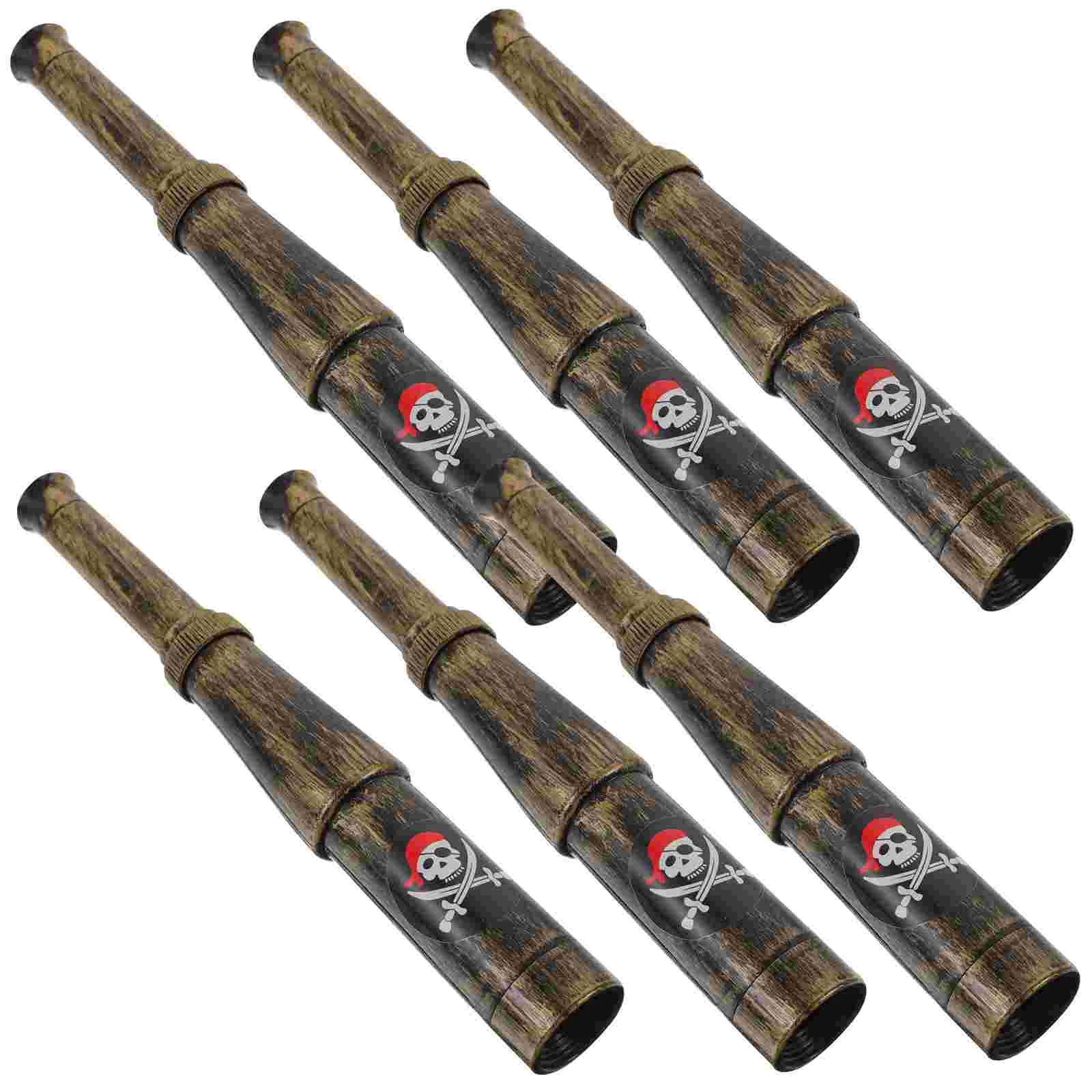 

6 Pcs Telescopic Student Childrens Toys Watching Games Plastic Theme Party Decor Catalejo Telescopes
