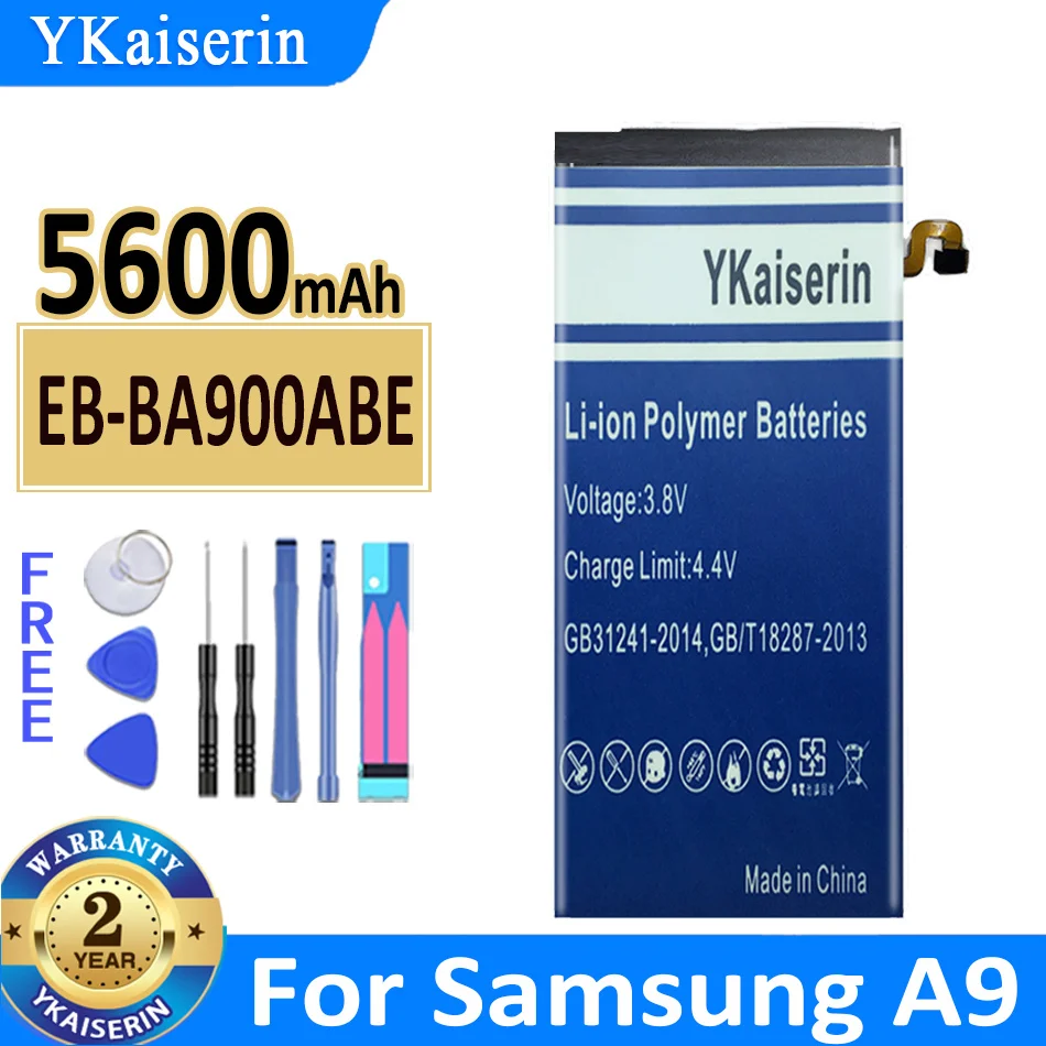 

5600mAh YKaiserin Battery EB-BA900ABE For Samsung Galaxy A9 A9000 New Bateria Fast Shipping