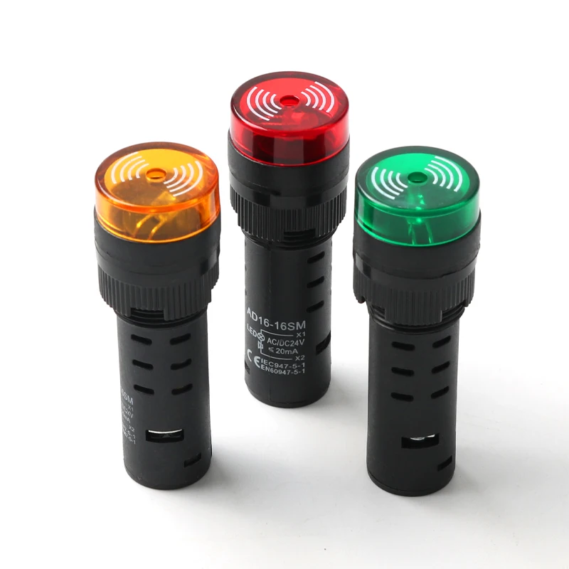 Пластиковый зуммер Φ в 24 12 В со встроенным внешним звуком и звуковым сигналом