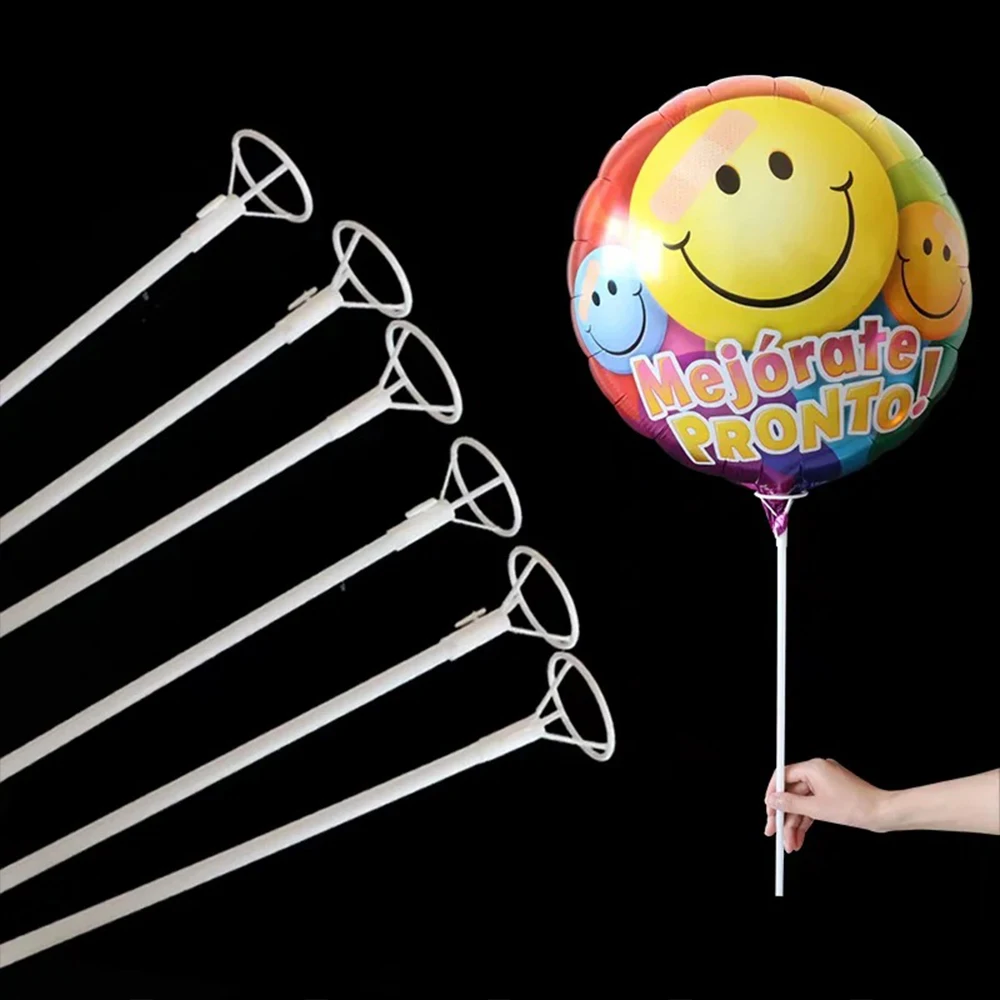 

50 шт. 40 см ПВХ держатель для воздушных шаров палочки для свадьбы, дня рождения фольгированные воздушные шары стержни украшения для вечерино...