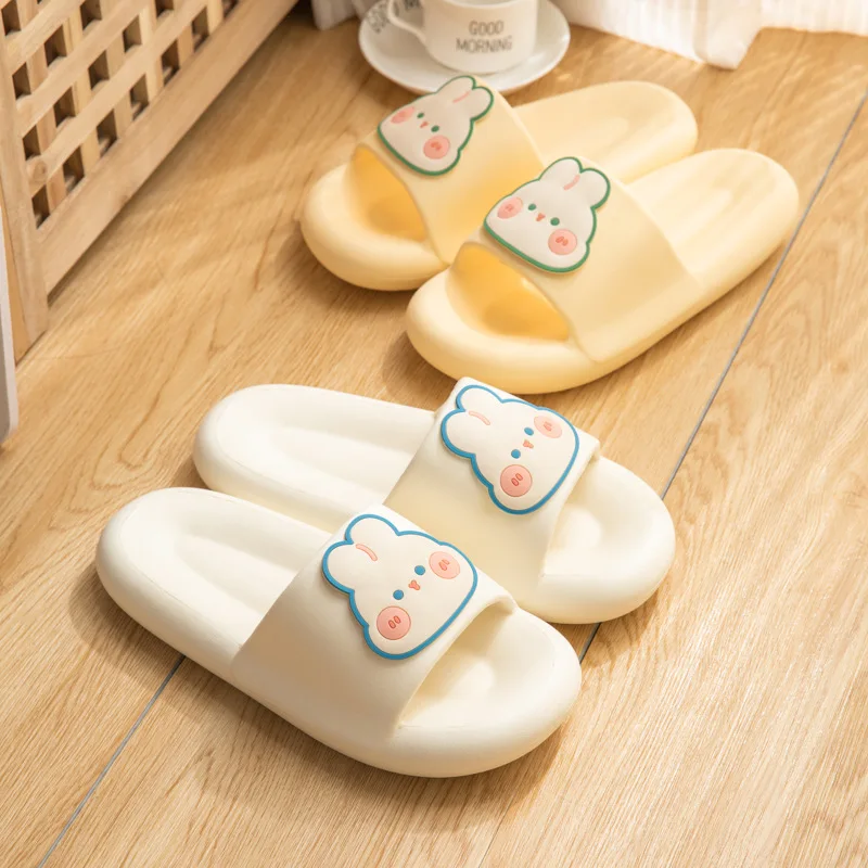 Cartoon Cute Rabbit Slippers Women's Indoor Bathroom Anti-skid and Wear-resistant Shoes Women Slipper Women Slippers House