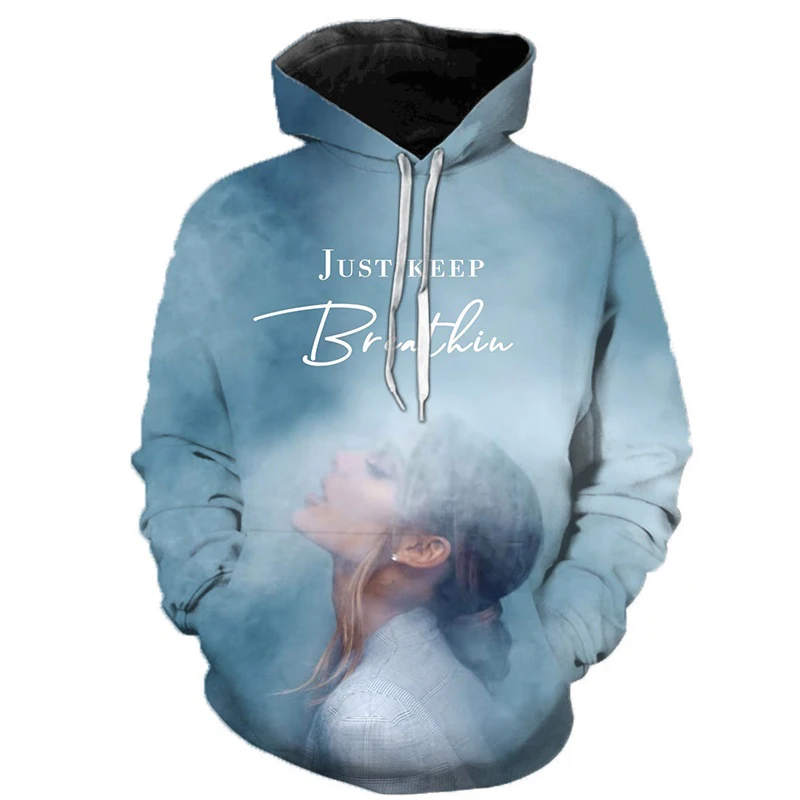 

Singer Ariana Grande 3D Printed Hoodies Sweatshirts Men Long Sleeve Kpop Sleeve Hooded Women Sweatshirt Casual Clothing 6XL