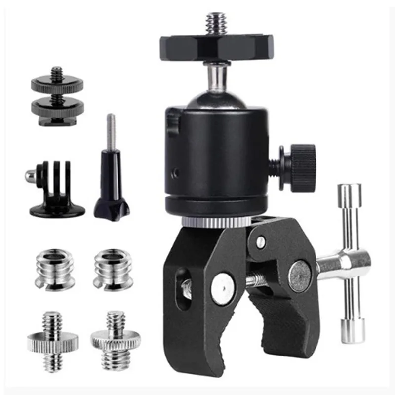 

KALIOU Large crab clamp Q29 gimbal set spherical gimbal strong clip camera gimbal universal bracket