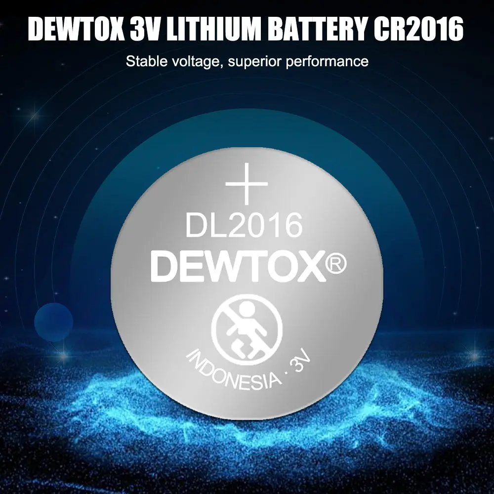 Cr2016 BR2016 DL2016 LM2016 KCR2016 ECR2016 3v 8 шт. фирменные Литиевые Батарейки для часов DEWTOX |