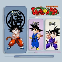 anime dragon ball goku for xiaomi poco x3 pro nfc f3 gt m3 m4 c3 x2 mi 11t 10t pro lite 5g liquid rope phone case capa cover
