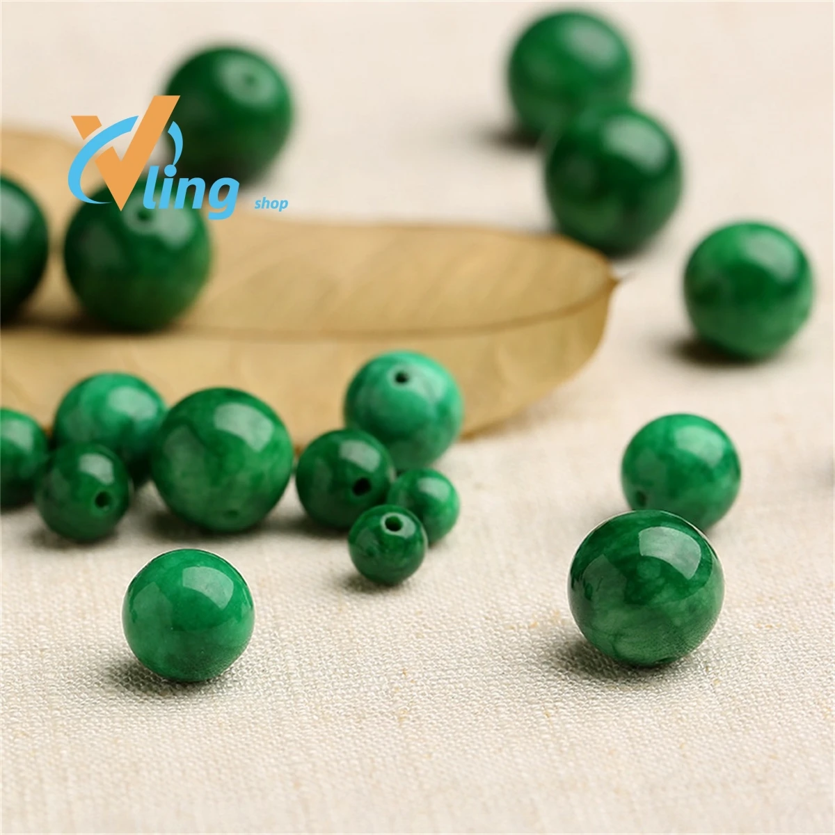 

Myanmar Jadeite Dry Green Iron Longsheng Round Bead Jade Jewelry Diy Jadeite Dry Green Loose Bead Accessories Manufacturer Whole