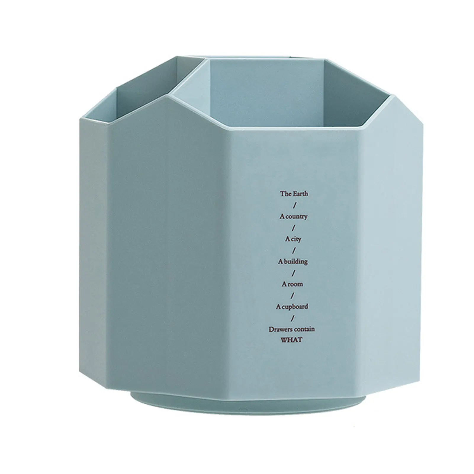 

360 Degree Rotating PP Office Home Free Standing Pencil Stationery Multifunction Makeup Brush Holder Storage Organizer School