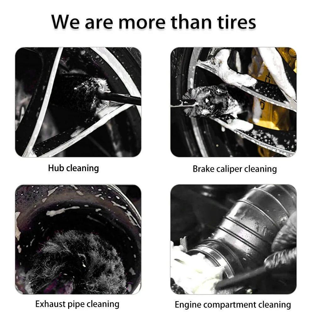 

Car Wheel Cleaning Brush Tool Tire Washing Clean Alloy Soft Bristle Cleaner High Quality Product Fiber And Eva Sponges And More