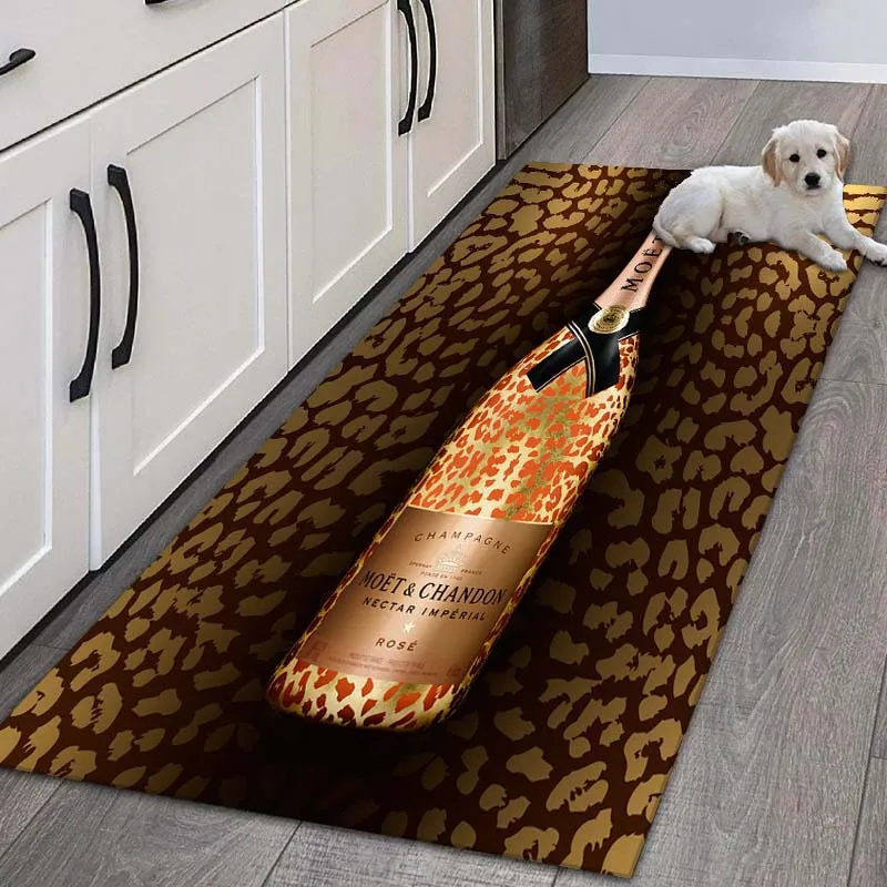 

3D Printed Champagne M-Moet &Chandon Kitchen Carpet Living Room Bedroom Area Rug Sofa Doormat Decor Non-slip Floor Mat