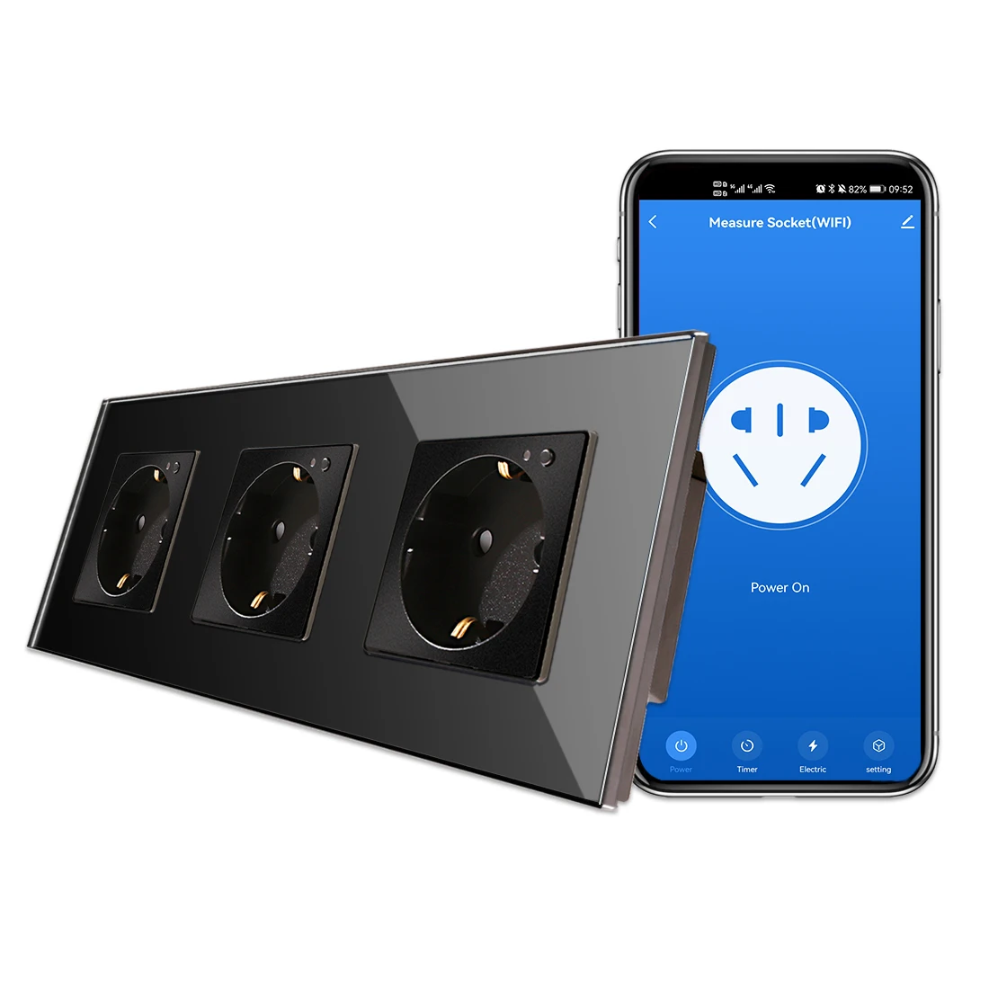 

Умная розетка Bingoelec ZigBee черная