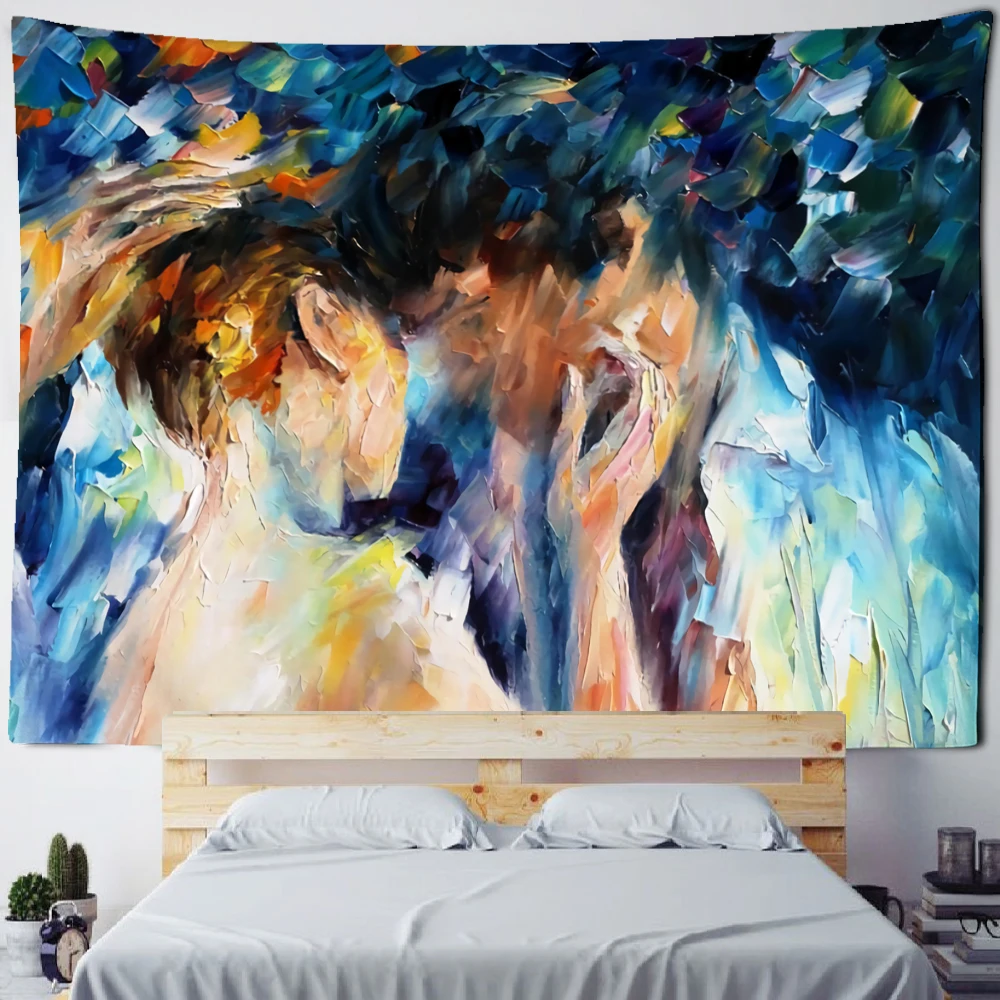 Картина маслом на теле гобелен стену Психоделическое искусство богемное фоновая