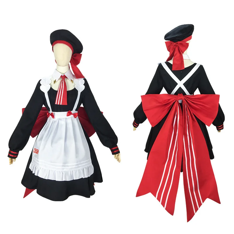 

Game KFC Genshin Impact Noelle Cosplay Costume Game Cosplay Maid Costume For Women Lolita Dress Girl Jk Uniform With Hat Outfit